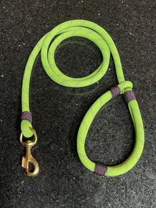 Handmade recycled climbing rope leash