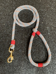 Handmade recycled climbing rope leash