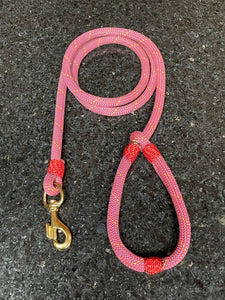 Handmade recycled climbing rope leash